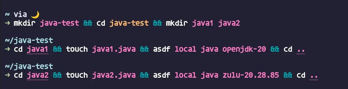 java 폴더 2개 만들기